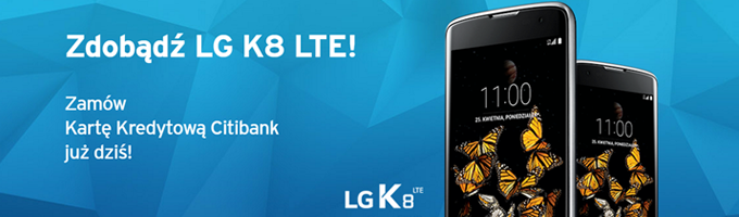 Smartfon LG K8 LTE za darmo